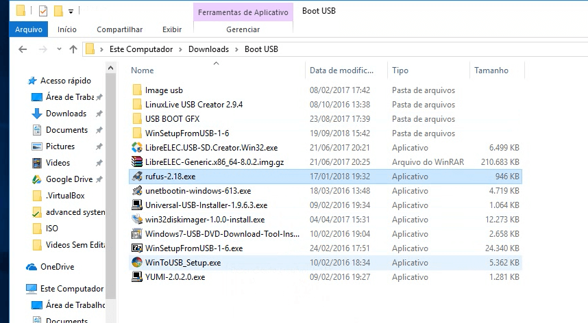 Programa para Criar Pen drive Bootavel com Rufus