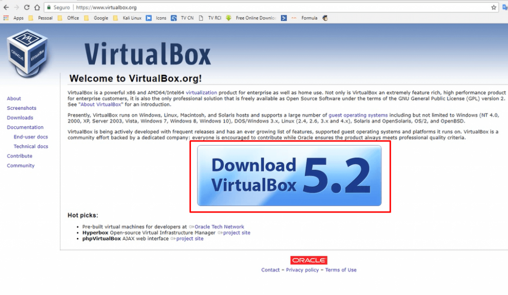 Download VirtualBox